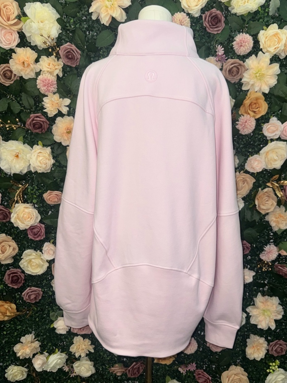 Lululemon Scuba Oversized Funnel Neck Half Zip in Blissful Pink/Gold NWT - Picture 4 of 11